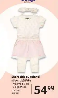 Selgros Set rochie cu colanți și bentiță fete Ofertă