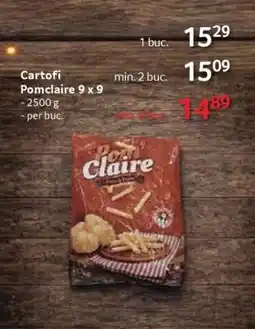Selgros Cartofi Pomclaire 9 x 9 Ofertă