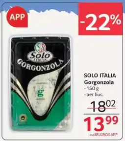 Selgros SOLO ITALIA Gorgonzola Ofertă