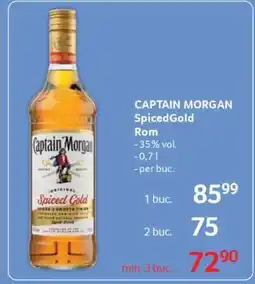 Selgros CAPTAIN MORGAN SpicedGold Rom Ofertă