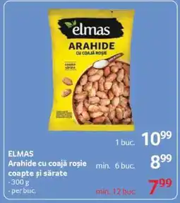 Selgros ELMAS Arahide cu coajă roșie coapte și sărate Ofertă