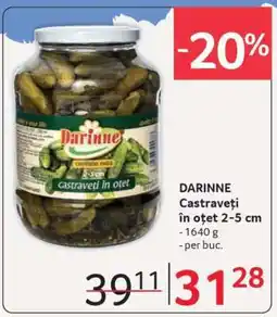 Selgros DARINNE Castraveți în oțet 2-5 cm Ofertă
