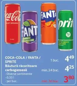 Selgros Coca-Cola/Fanta/Sprite Ofertă
