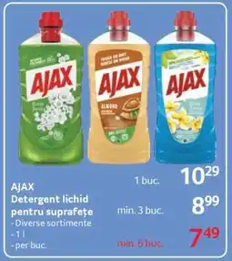Selgros AJAX Detergent lichid pentru suprafețe Ofertă