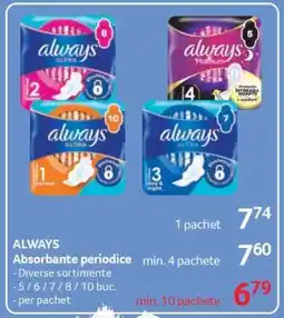 Selgros ALWAYS ABSORBANTE PERIODICE Ofertă