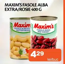 Unicarm Maxim's fasole alba extra/rosie Ofertă