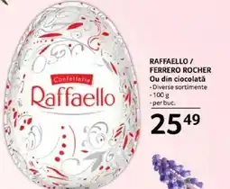 Selgros RAFFAELLO / FERRERO ROCHER Ou din ciocolată Ofertă
