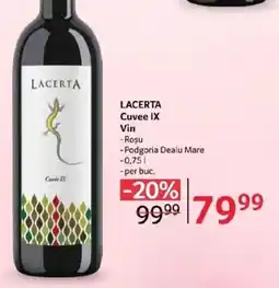 Selgros LACERTA Cuvee IX Vin Ofertă