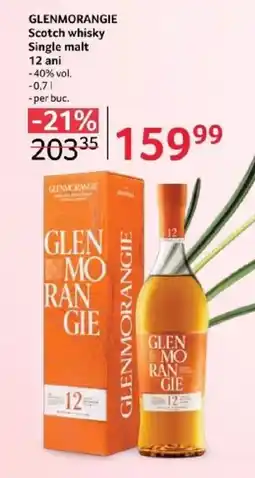 Selgros GLENMORANGIE Scotch whisky Single malt 12 ani Ofertă