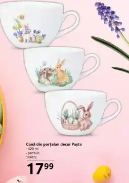 Selgros Cană din porţelan decor Paște Ofertă