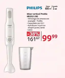 Selgros PHILIPS Mixer vertical ProMix HR2531/00 Ofertă