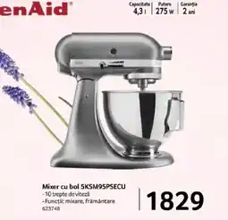 Selgros Mixer cu bol 5KSM95PSECU Ofertă