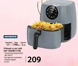 Selgros HEINNER Friteuzǎ cu aer cald HAF-B6GREY1700 Ofertă