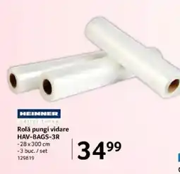 Selgros HEINNER Rolǎ pungi HAV-BAGS-3R Ofertă