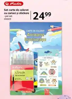 Selgros Berlitz Set carte de colorat cu carioci şi stickere Ofertă
