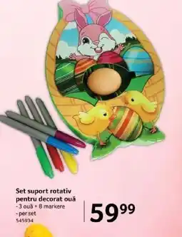 Selgros Set suport rotativ pentru decorat ouǎ Ofertă