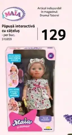 Selgros Păpuşă interactivǎ cu căţeluş Ofertă