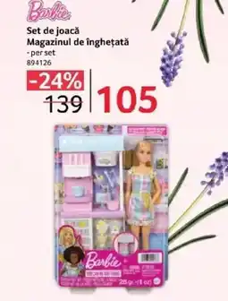 Selgros Barbie Set de joacă Magazinul de înghețată Ofertă