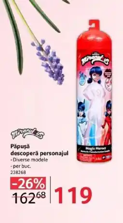 Selgros Păpuşă descoperă personajul Ofertă