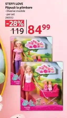 Selgros STEFFI LOVE Păpuşă la plimbare Ofertă