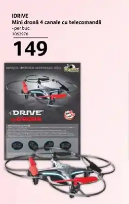 Selgros IDRIVE Mini dronă 4 canale cu telecomandă Ofertă