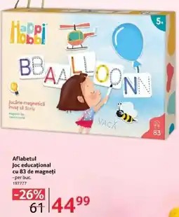 Selgros Aflabetul Joc educațional cu 83 de magneți Ofertă