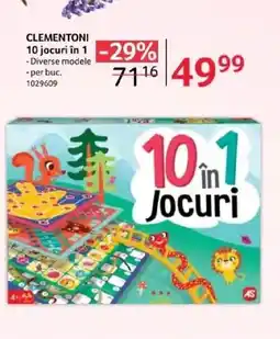 Selgros CLEMENTONI 10 jocuri în 1 Ofertă