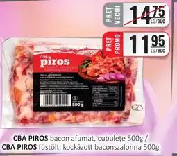 CBA CBA PIROS bacon afumat, cubuleţe Ofertă