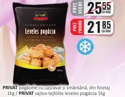 CBA PRIVAT pogǎcele cu caşcaval și smântână, din foietaj Ofertă