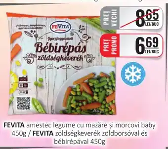 CBA FEVITA amestec legume cu mazăre și morcovi baby Ofertă
