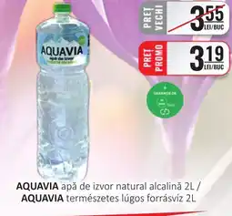 CBA AQUAVIA apă de izvor natural alcalinǎ Ofertă