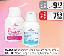 CBA KALLOS Nourishing/Repair balsam păr Ofertă