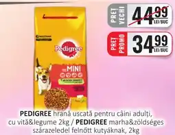 CBA PEDIGREE hrană uscată pentru câini adulți, cu vitǎ&legume Ofertă