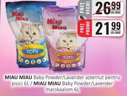 CBA MIAU MIAU Baby Powder/Lavander aşternut pentru pisici Ofertă