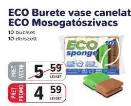 CBA ECO Burete vase canelat ECO Mosogatószivacs Ofertă