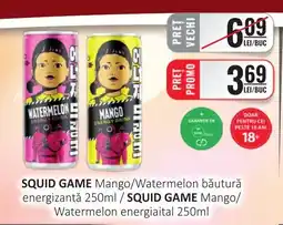 CBA SQUID GAME Mango/Watermelon băutură energizantă Ofertă