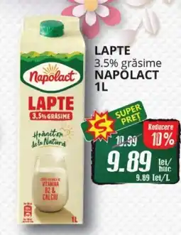 Diana Supermarket Lapte 3.5% grăsime NAPOLACT Ofertă