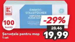 Kaufland Șervețele pentru mop Ofertă
