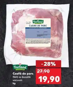 Kaufland Ceafă de porc fără os bucată vacuum Ofertă