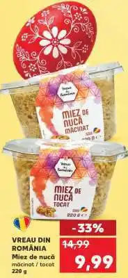 Kaufland Miez de nucă măcinat / tocat 220 g Ofertă