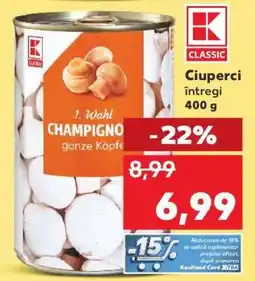 Kaufland Ciuperci întregi 400 g Ofertă