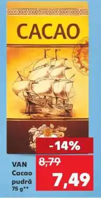 Kaufland VAN Cacao pudră 75 g Ofertă