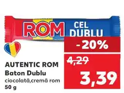 Kaufland AUTENTIC ROM Baton Dublu Ofertă