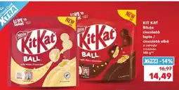 Kaufland KIT KAT Biluțe ciocolată lapte / ciocolată albă și cereale crocante 140 g Ofertă