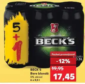 Kaufland BECK‘S Bere blondă Ofertă