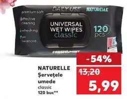 Kaufland NATURELLE Șervețele umede classic 120 buc Ofertă