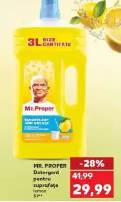 Kaufland MR. PROPER Detergent pentru suprafețe lemon 3L Ofertă