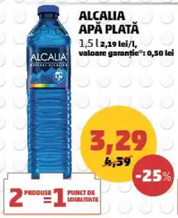 Penny ALCALIA APĂ PLATĂ Ofertă