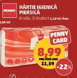 Penny Hârtie igienică piersică Ofertă