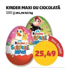 Penny KINDER MAXI OU CIOCOLATĂ Ofertă
